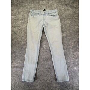 Gap Jeans Womens 2 / 26 Skinny Roll Up Light Blue‎ Stretch Denim 1969 faded